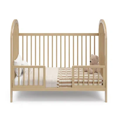 Graco Olivia 3-in-1 Convertible Crib With Mattress And Olivia Changing Table Nursery Set In Driftwood