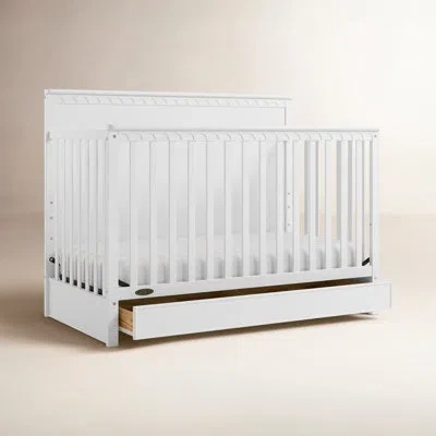 Graco Sasha 5-in-1 Convertible Crib With Drawer In White