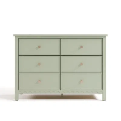 Graco Sasha 6 Drawer Double Dresser In Sage