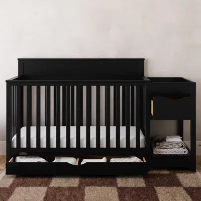 Graco Shiloh 5-in-1 Convertible Crib And Changer In Black