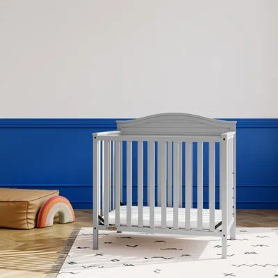 Graco Stella 4-in-1 Mini Convertible Crib With Mattress In Gray