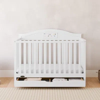 Graco Story Customizable 5-in-1 Convertible Crib With Drawer In White