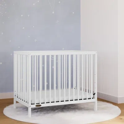 Graco Teddi 4-in-1 Mini Convertible Crib With Mattress In White