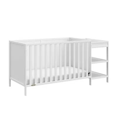 Graco Theo 5-in-1 Convertible Crib And Changer In White