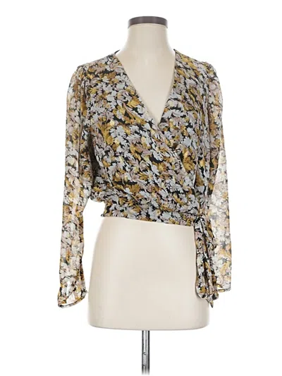Pre-owned Grade & Gather 3/4 Sleeve Blouse In Gold