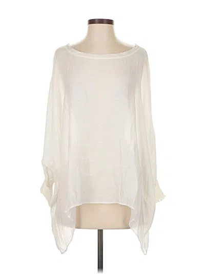 Pre-owned Grade & Gather 3/4 Sleeve Blouse In White