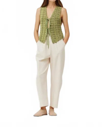 Grade & Gather Arc Easy Pants In Milk In White