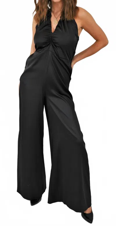 Grade & Gather Blazing Hot Jumpsuit In Black