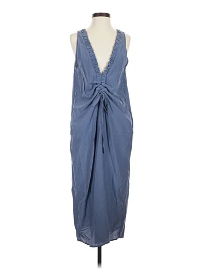 Pre-owned Grade & Gather Casual Dress In Blue