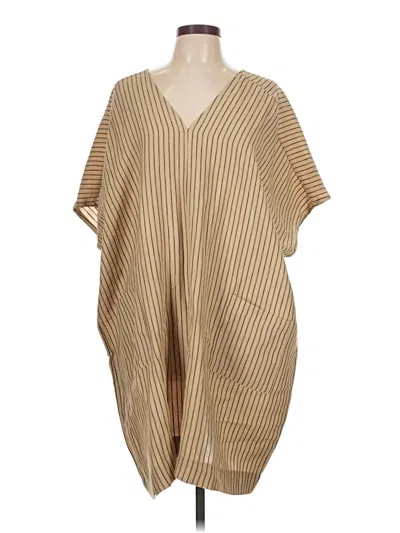Pre-owned Grade & Gather Casual Dress In Brown