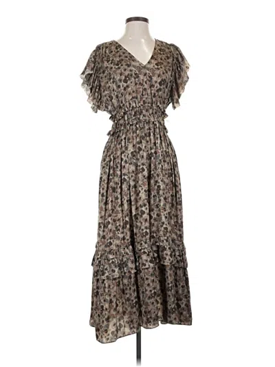 Pre-owned Grade & Gather Casual Dress In Brown