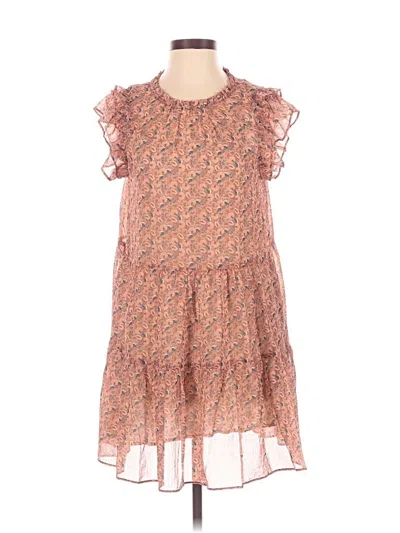 Pre-owned Grade & Gather Casual Dress In Brown
