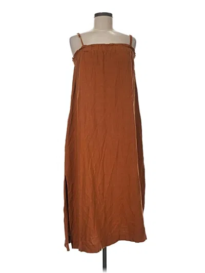 Pre-owned Grade & Gather Casual Dress In Brown