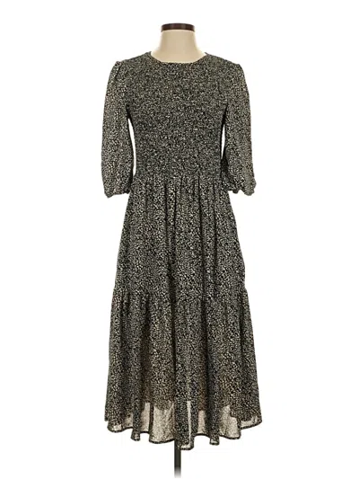 Pre-owned Grade & Gather Casual Dress In Gray