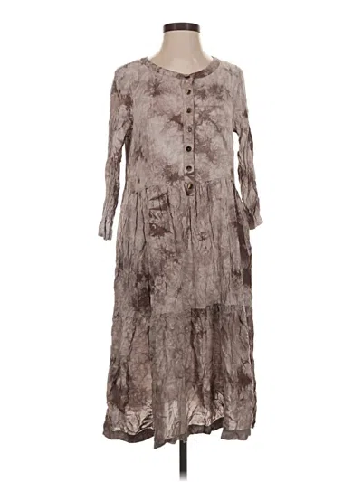 Pre-owned Grade & Gather Casual Dress In Gray