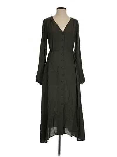 Pre-owned Grade & Gather Casual Dress In Green