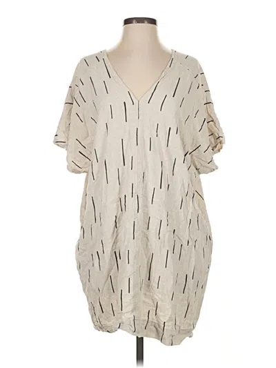 Pre-owned Grade & Gather Casual Dress In White