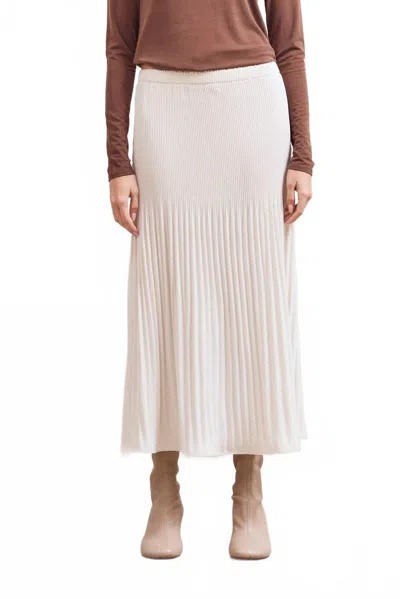 Grade & Gather Elise A-line Skirt In Ecru In Pink