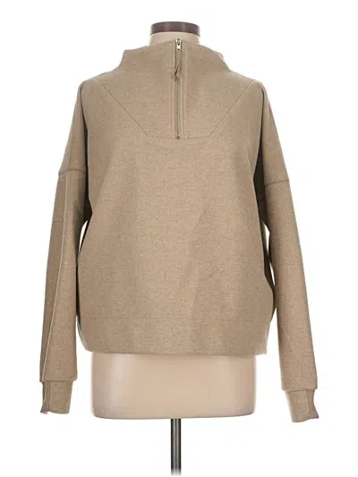 Pre-owned Grade & Gather Fleece Jacket In Tan