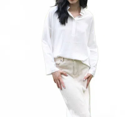Grade & Gather It's Just That Easy Blouse In White