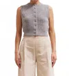 Grade & Gather Kiley Knit Vest In Gray In Gray