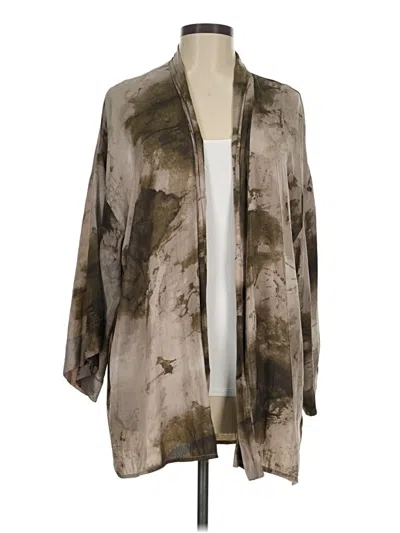 Pre-owned Grade & Gather Kimono In Brown