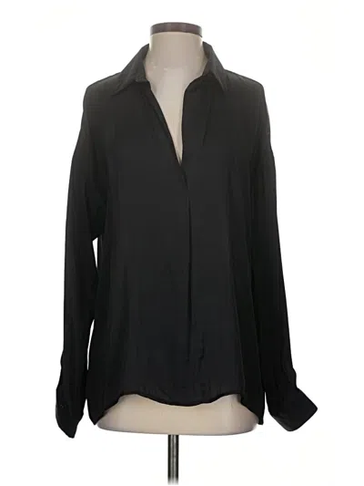 Pre-owned Grade & Gather Long Sleeve Blouse In Black