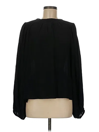 Pre-owned Grade & Gather Long Sleeve Blouse In Black