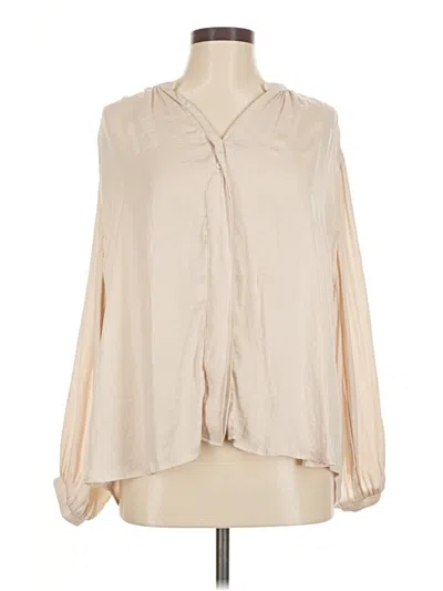 Pre-owned Grade & Gather Long Sleeve Blouse In Ivory