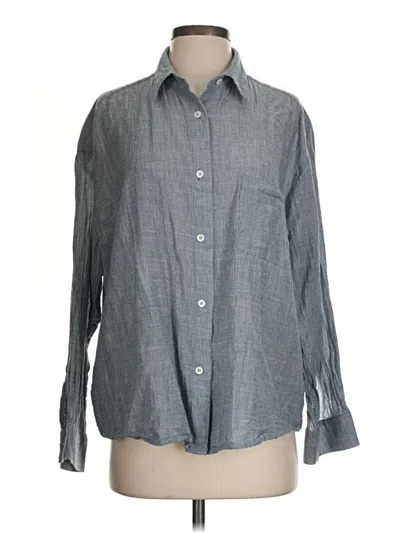 Pre-owned Grade & Gather Long Sleeve Button Down Shirt In Gray
