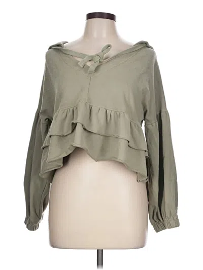 Pre-owned Grade & Gather Long Sleeve T-shirt In Green