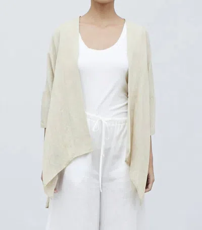Grade & Gather Lordes Oversized Crepe Kimono In Beige In Neutral