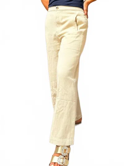 Grade & Gather Monroe Twill Pants In Greige In Neutral