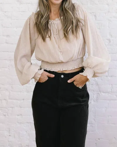 Grade & Gather Nat Top In Blush In Neutral