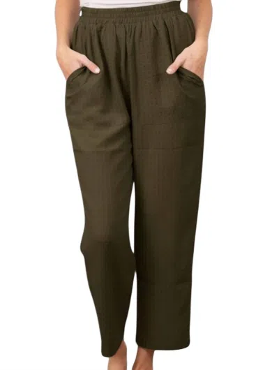 Grade & Gather Pull-on Summer Pants In Dry Thyme In Multi