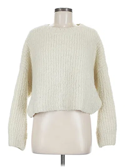Pre-owned Grade & Gather Pullover Sweater In White