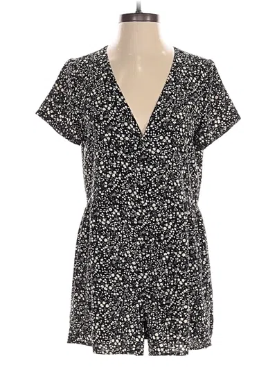 Pre-owned Grade & Gather Romper In Black