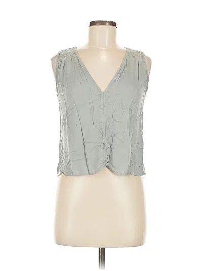Pre-owned Grade & Gather Sleeveless Blouse In Gray