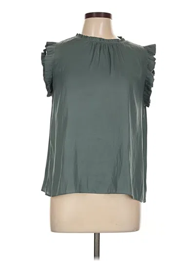 Pre-owned Grade & Gather Sleeveless Blouse In Green
