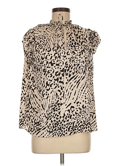 Pre-owned Grade & Gather Sleeveless Blouse In Tan