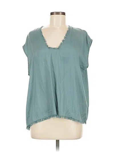 Pre-owned Grade & Gather Sleeveless T-shirt In Blue