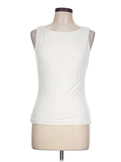 Pre-owned Grade & Gather Sleeveless T-shirt In Ivory