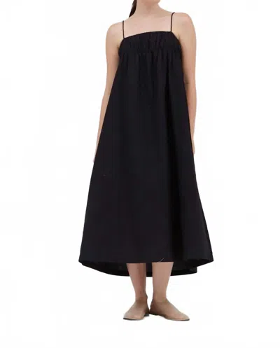 Grade & Gather Strappy Midi Dress In Black