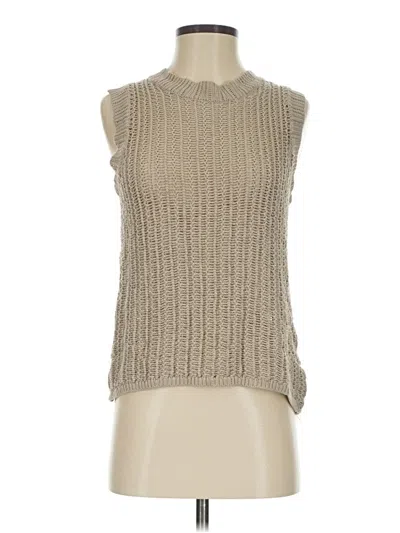 Pre-owned Grade & Gather Sweater Vest In Brown