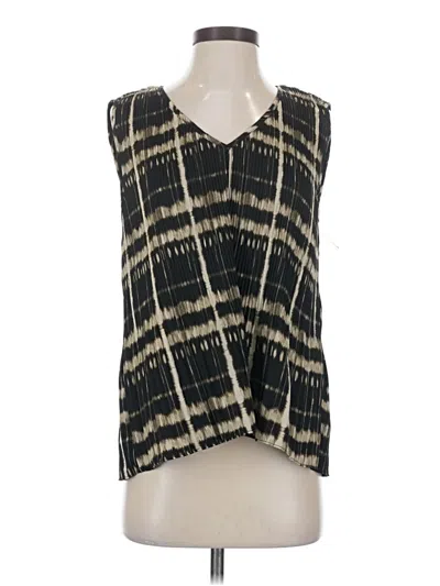 Pre-owned Grade & Gather Tank Top Black Plunge Neckline Tops