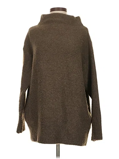 Pre-owned Grade & Gather Turtleneck Sweater In Brown