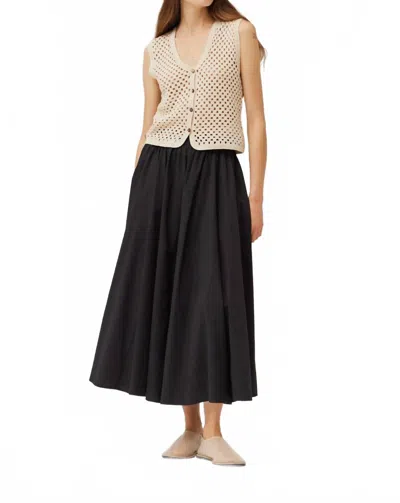 Grade & Gather Women's Crochet Vest Top In Beige In Neutral