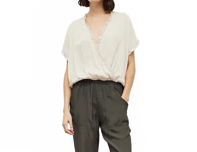 Grade & Gather Women's Sadie Satin Blouse In White