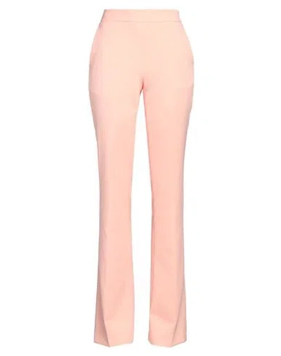 Graduate London Woman Pants Salmon Pink Size 8 Polyester, Elastane