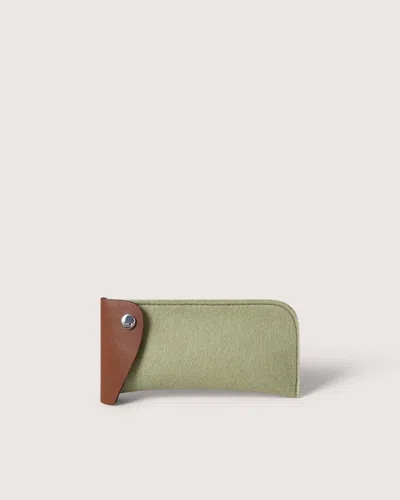 Graf & Lantz Anzen Merino Wool Eyeglass Sleeve In Dew